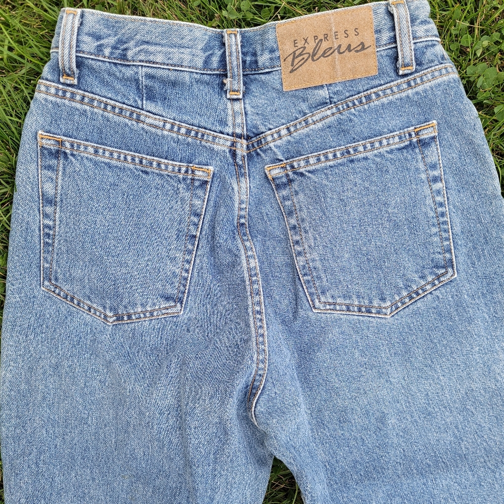 Vintage 1990s-Y2k Express Bleus High Waist Mom Je… - image 6